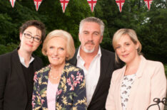 Great British Baking Show - Mel Giedroyc, Mary Berry, Paul Hollywood, and Sue Perkins