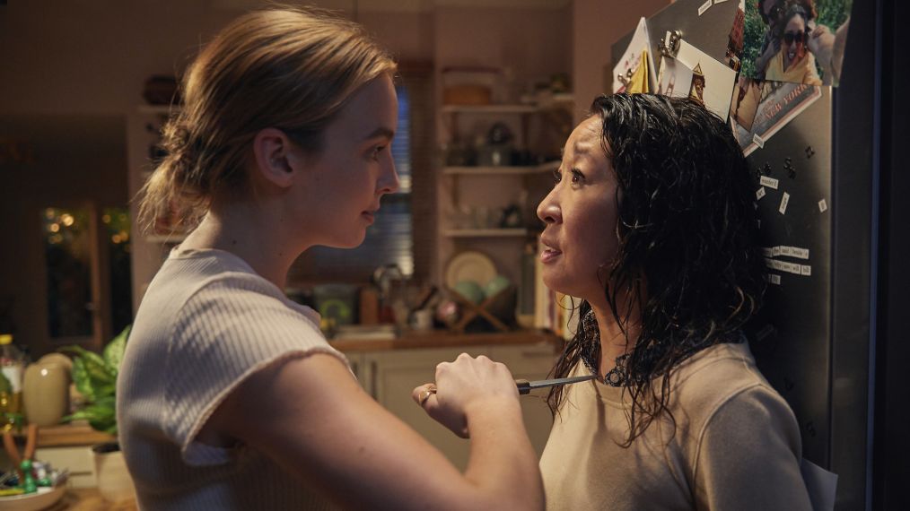 Villanelle (Jodie Comer) and Eve (Sandra Oh)