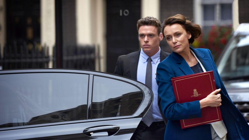 Richard Madden and Keeley Hawes in Bodyguard