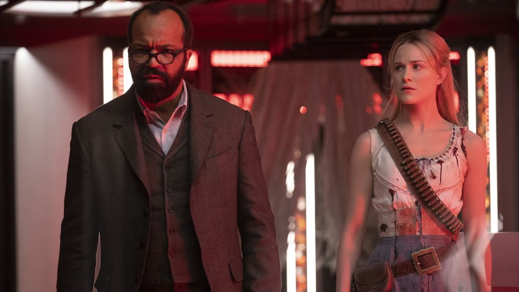 Jeffrey Wright and Evan Rachel Wood in Westworld