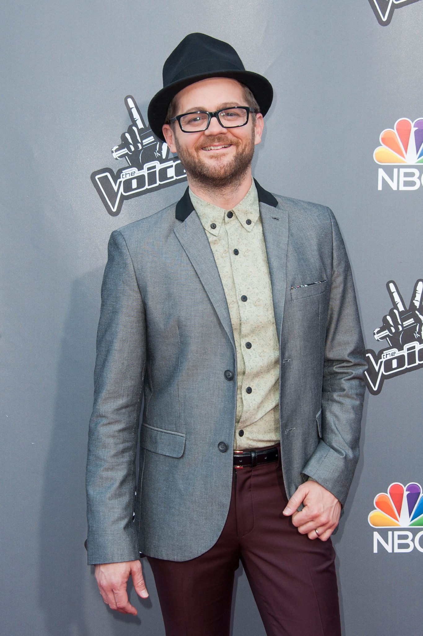 Josh Kaufman arrives at NBC's The Voice Season 6