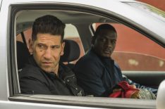 Jon Bernthal as Castle and Jason R. Moore as Curtis in The Punisher