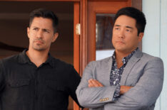Jay Hernandez and Tim Kang in Magnum P.I. - 'The Woman Who Never Died'
