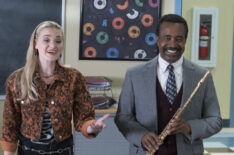 AJ Michalka and Tim Meadows in Schooled