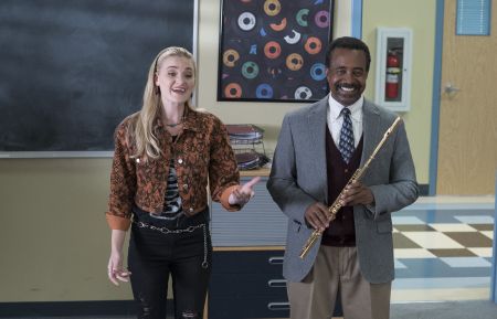 AJ Michalka and Tim Meadows in Schooled