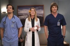 Giacomo Gianniotti, Ellen Pompeo, Chris Carmack in Grey's Anatomy