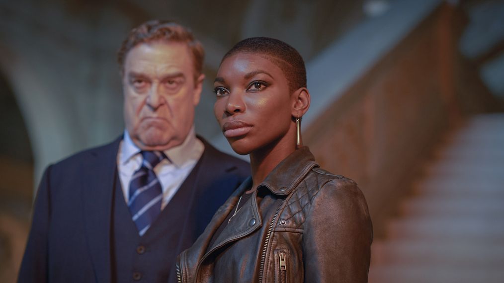 John Goodman and Michaela Coel in Black Earth Rising