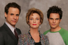 Christian LeBlanc, Judith Chapman, and Greg Rikaart in The Young and the Restless