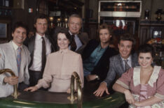 Malcolm Groome, John Sanderford, Helen Gallagher, Bernard Barrow, Christopher Durham, Yasmine Bleeth appearing in 'Ryan's Hope'