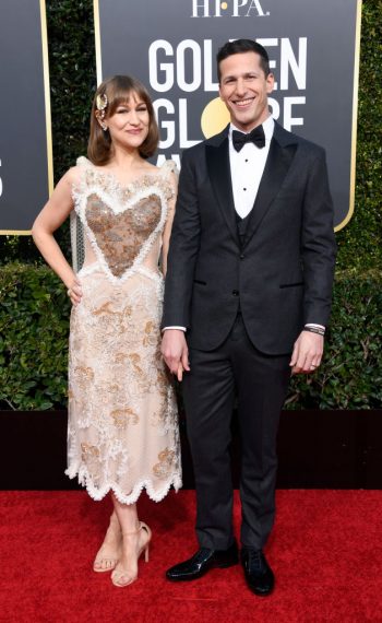 76th Annual Golden Globe Awards - Joanna Newsom and host Andy Samberg