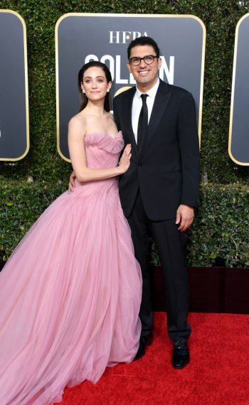 76th Annual Golden Globe Awards - Emmy Rossum and Sam Esmail