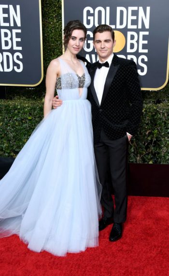 Alison Brie and Dave Franco attend the 76th Annual Golden Globe Awards