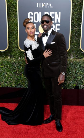 76th Annual Golden Globe Awards - Ryan Michelle Bathe and Sterling K. Brown
