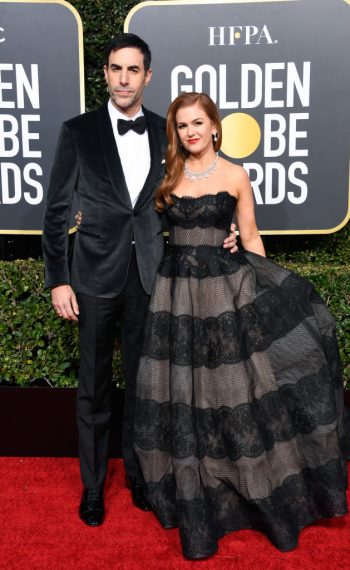 76th Annual Golden Globe Awards - Sacha Baron Cohen and Isla Fisher