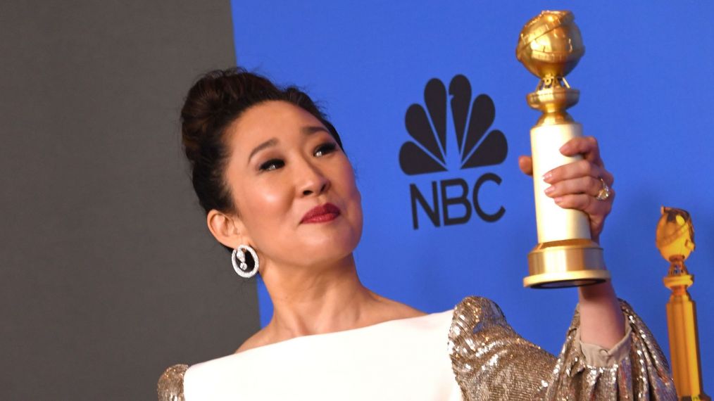 Sandra Oh at the 2019 Golden Globes