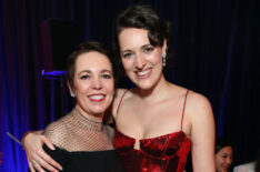 Olivia Colman and Phoebe Waller-Bridge attend a 2019 Golden Globe Awards After Party