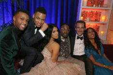 Dyllon Burnside, Ryan Jamaal Swain, Hailie Shahar, Billy Porter, James Van Der Beek, and Mj Rodriguez attend the FOX, FX And Hulu 2019 Golden Globe Awards After Party