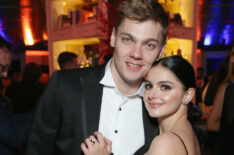 Levi Meaden and Ariel Winter attend the FOX, FX and Hulu 2019 Golden Globe Awards After Party