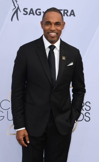 Jason George arrives for the 25th Annual Screen Actors Guild Awards in January 2019