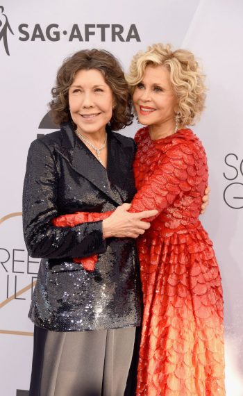 Lily Tomlin and Jane Fonda attend the 25th Annual Screen Actors Guild Awards