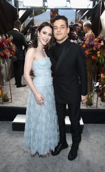 Rachel Brosnahan and Rami Malek attend the 25th Annual Screen Actors Guild Awards