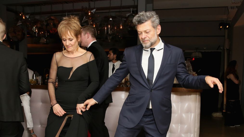 Lorraine Ashbourne and Andy Serkis attend Netflix 2019 SAG Awards after party