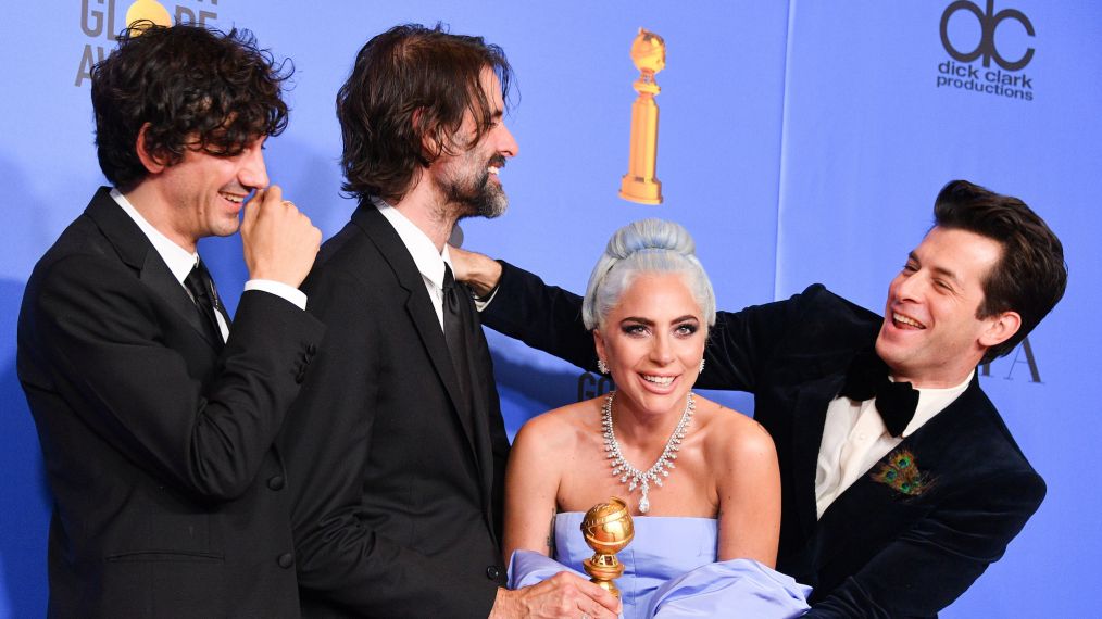 Anthony Rossomando, Andrew Wyatt, Lady Gaga, Mark Ronson at the 76th Annual Golden Globe Awards