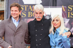 Bradley Cooper, Sam Elliott, and Lady Gaga attend Sam Elliott's hand and footprint ceremony