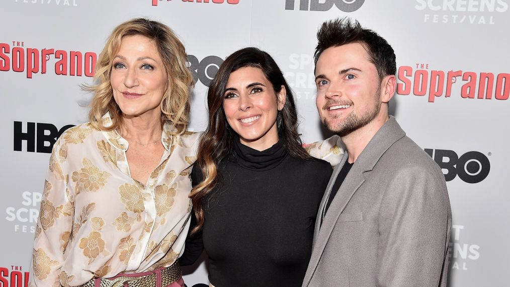 Edie Falco, Robert Iler, and Jamie-Lynn Sigler attend the The Sopranos 20th Anniversary Panel Discussion