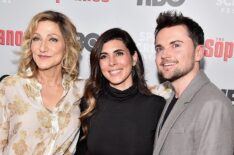Edie Falco, Robert Iler, and Jamie-Lynn Sigler attend the The Sopranos 20th Anniversary Panel Discussion