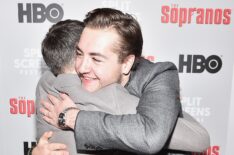 Robert Iler and Michael Gandolfini attend the 'The Sopranos' 20th Anniversary Panel Discussion
