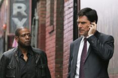 Forest Whitaker as Sam Cooper and Thomas Gibson as Agent Hotchner in Criminal Minds