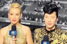 Tara Lipinski and Johnny Weir at the 2018 Winter Olympics