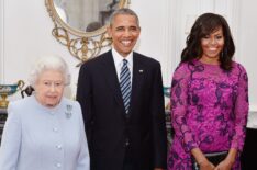 President Obama and the First Lady lunch with The Queen and Prince Philip
