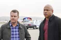 Chris O'Donnell as Special Agent G. Callen and LL Cool J as Special Agent Sam Hanna in NCIS: LA