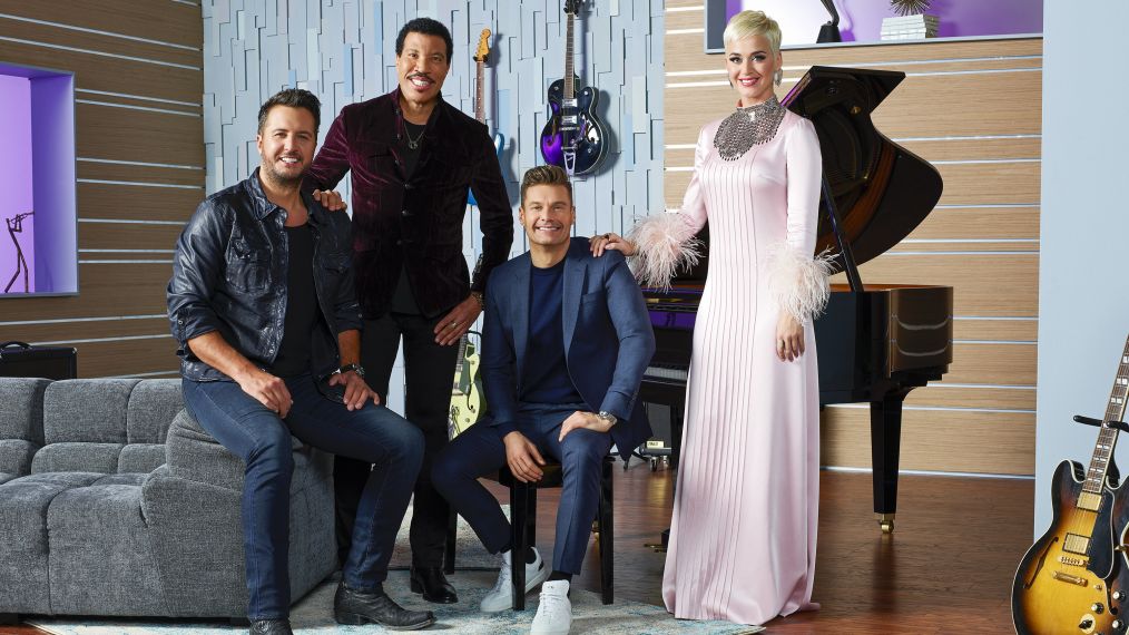 American Idol - Luke Bryan, Lionel Richie, Ryan Seacrest, Katy Perry