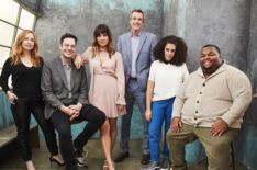 Abby's cast: Jessica Chaffin, Nelson Franklin, Natalie Morales, Neil Flynn, Kimia Behpoornia and Leonard Ouzts