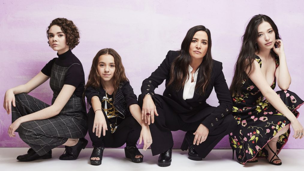 Better Things cast: Hannah Alligood, Olivia Edward, Pamela Adlon and Mikey Madison