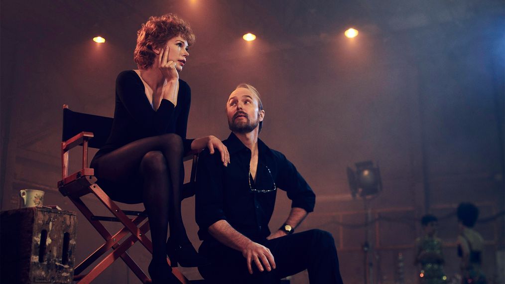 Michelle Williams as Gwen Verdon, Sam Rockwell as Bob Fosse in Fosse Verdon