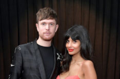James Blake and Jameela Jamil attend the 61st Annual Grammy Awards