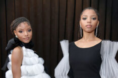 Halle Bailey and Chloe Bailey attend the 61st Annual Grammy Awards