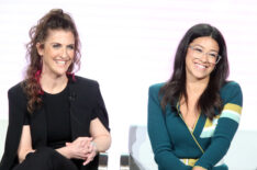 Jennie Snyder Urman and Gina Rodriguez at 2019 Winter TCA Tour