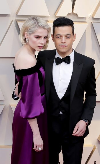 Lucy Boynton and Rami Malek attend the 91st Annual Academy Awards