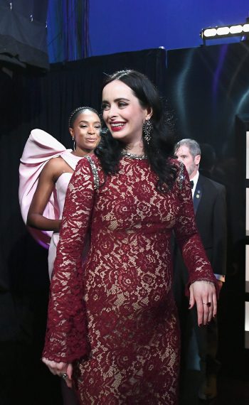 Krysten Ritter poses backstage during the 91st Annual Academy Awards