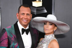 Alex Rodriguez and Jennifer Lopez attend the 61st Annual GRAMMY Awards - Arrivals