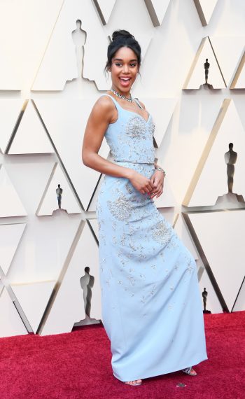 Laura Harrier attends the 91st Annual Academy Awards in 2019