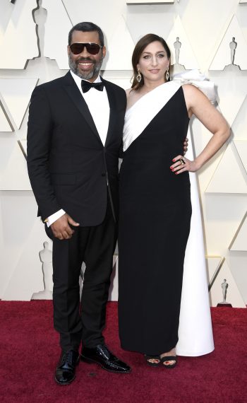 Jordan Peele and Chelsea Peretti attend the 91st Annual Academy Awards