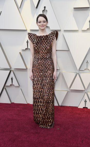 Emma Stone attends the 91st Annual Academy Awards