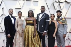 Michael B. Jordan and Black Panther cast attends the 91st Annual Academy Awards at Hollywood and Highland on February 24, 2019