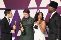 Rami Malek, Olivia Colman, Regina King, and Mahershala Ali at the 91st Annual Academy Awards - Press Room